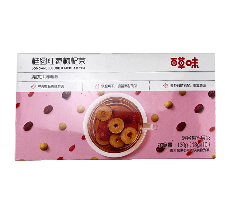 Longan, Red Dates, Goji Berry Tea